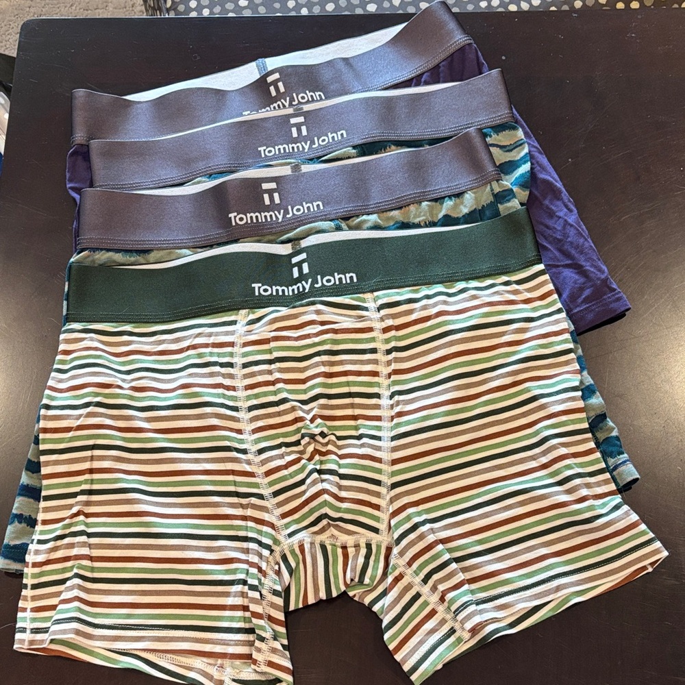 Tommy John Second Skin Men's Boxer Briefs - Striped and Patterned Pack